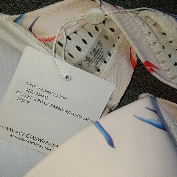 New acacia bird of paradise monaco bikini top S - Picture 5 of 12